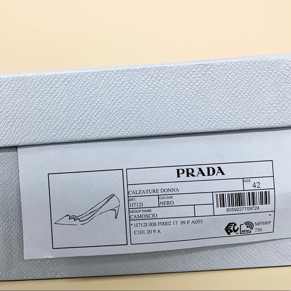 Prada Camosico Heels in Nero/Black - Picture 7 of 7